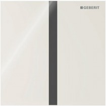 Geberit Typ 40 UR-Strg. m. elektron. Sp-Ausl. Netz.-Betr., Square, Glas, sand-grå