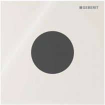 Geberit Typ 40 UR-Strg. m. elektron. Sp-Ausl. Netz.-Betr., Round, Glas, sand-grå