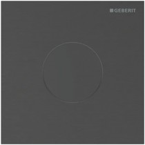 Geberit Typ 40 UR-Strg. m. elektron. Sp-Ausl. Batt.-Betr., Round, schw-chr. gebü./Etc