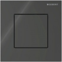 Geberit Typ 40 UR-Strg. med pneum. Sp-Ausl. Square, Glas sort