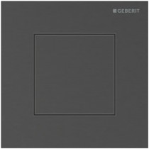 Geberit Typ 40 UR-Strg. med pneum. Sp-Ausl. Square, schw-chr. gebü./Etc