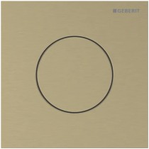 Geberit Typ 40 UR-Strg. med pneum. Sp-Ausl. Round, messingfarben gebü./Etc
