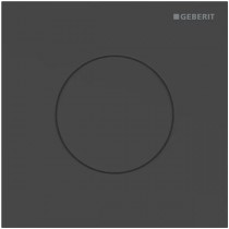 Geberit Typ 40 UR-Strg. med pneum. Sp-Ausl. Round, schwarzmatt/Etc