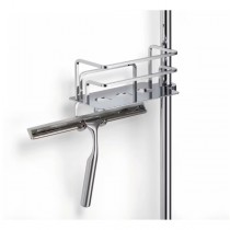 Giese Duschkorb 'Optisign' MC mit Haken und Wischer, für Brausestangen, chrom