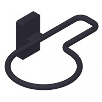 Giese Föhnhalter mit Glätteisenhalter schwarz matt