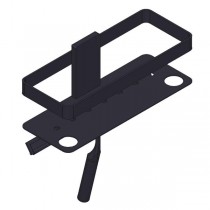 Giese Newport 2 mit Halter für Rasierer und Glasabzieher schwarz matt