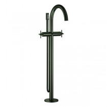 GROHE 2-Griff-Wannenbatt. Atrio 25272 FMS Bodenm. Kreuz-Griff satin graphite