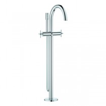 GROHE 2-Griff-Wannenbatt. Atrio 25272 FMS Bodenmontage Kreuz-Griff chrom