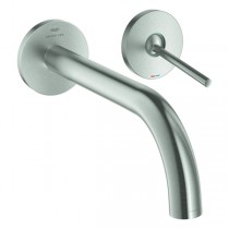 GROHE 2-L-WT-Wandbatterie Atrio 29406 FMS Ausladung 221mm supersteel