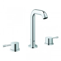 GROHE 3-Loch-Waschtischbatterie Essence 20296 m. Zugstangen-Ablaufgarnitur chrom