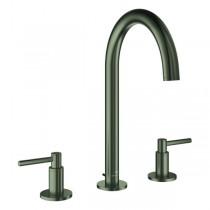 GROHE 3-Loch-WT-Batterie Atrio 20649 Rohrauslauf Hebelgriff satin graphite