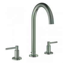 GROHE 3-Loch-WT-Batterie Atrio 20649 Rohrauslauf Hebelgriff satin steel