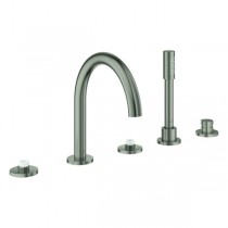 GROHE 5-L-Wannenkombin. Atrio Private C. 25224 für Hebelgriffe satin steel
