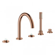 GROHE 5-L-Wannenkombin. Atrio Private C. 25224 für Hebelgriffe warm sunset