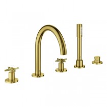 GROHE 5-Loch-Wannen-Kombination Atrio 29408 FMS Kreuz-Griff cool sunrise geb.