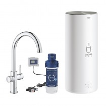 GROHE Armatur und Boiler Red Duo 30079 L-Size C-Auslauf chrom