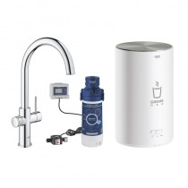 GROHE Armatur und Boiler Red Duo 30083 M-Size C-Auslauf chrom