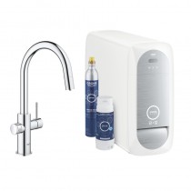 GROHE Blue Home Starter Kit 31541 auszb. Mousseur Bluetooth/WIFI C-Auslauf chrom