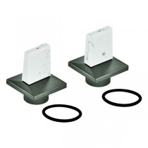 GROHE Griffpaar 101334 Allure Brilliant hard graphite gebürstet