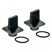 GROHE Griffpaar 101335 Allure Brilliant hard graphite gebürstet