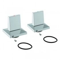 GROHE Griffpaar 48326 Allure Brilliant Markierung blau/rot chrom