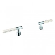 GROHE Hebelgriffe Atrio Private C. 48458 White Attica Caesarstone chrom