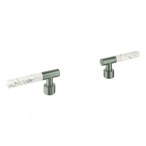 GROHE Hebelgriffe Atrio Private C. 48458 White Attica Caesarstone satin steel