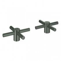 GROHE Kreuzgriffe Atrio 14215 1 Paar hard graphite gebürstet