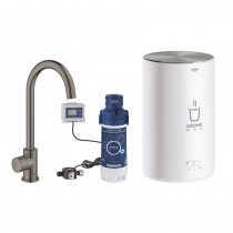 GROHE Standventil und Boiler Red Mono 30085 M-Size C-Ausl. hard graphite geb.