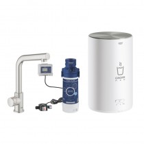 GROHE Standventil und Boiler Red Mono 30339 M-Size L-Auslauf supersteel