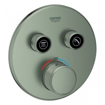 GROHE Thermostat Grohtherm SmartControl 29119 FMS rund 2 ASV satin steel