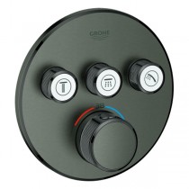 GROHE Thermostat Grohtherm SmartControl 29121 FMS rund 3 ASV hard graphite geb.