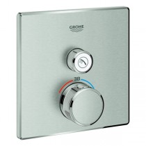 GROHE Thermostat Grohtherm SmartControl 29123 eckig FMS 1 ASV supersteel
