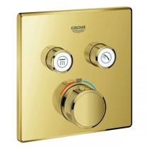 GROHE Thermostat Grohtherm SmartControl 29124 eckig FMS 2 Absperrv. cool sunrise