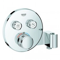 GROHE THM Grohtherm SmartControl 29120 FMS rund 2 Abspv. integ. Br.halter chrom