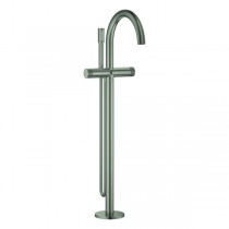 GROHE Wannenbatterie Atrio Private C. 25229 Bodenmontage Knopfbet. satin steel