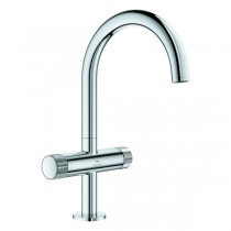 GROHE WT-Einlochbatt. Atrio Private C. 21138 L-Size Knopfbetätigung chrom