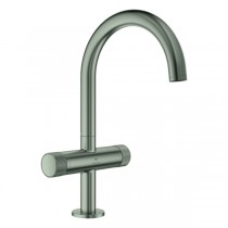 GROHE WT-Einlochbatt. Atrio Private C. 21138 L-Size Knopfbetätigung satin steel