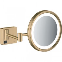 Hansgrohe Rasierspiegel AddStoris brushed bronze mit LED Licht