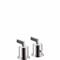 Hansgrohe 2-L.Thermostatmischer AXOR Citterio F-Set chrom m.Hebelgr.Wannenrandmontage