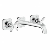 Hansgrohe 3-L.Waschtischarmatur Axor Citterio E Fertigset Wandmontage chrom