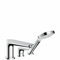 Hansgrohe 3-Loch Wannenmischer Talis E F-Set chrom Wannenrandmontage