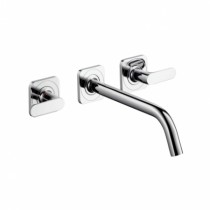 Hansgrohe 3-Loch Waschtischarm.Axor Citterio M Wand Fertigset lang chrom m.Hebelgriffen