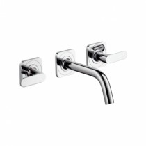 Hansgrohe 3-Loch Waschtischarm.UP Axor Citterio M chrom kurzer Ausl.m.Hebelgr.