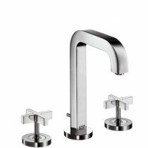 Hansgrohe 3-Loch Waschtischarmatur Axor Citterio chrom mit Kreuzgriffen
