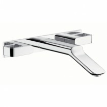 Hansgrohe 3-Loch WTA Axor Urquiola Wand chrom mit Platte u.langem Auslauf