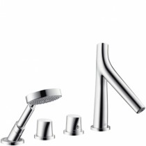 Hansgrohe 4-Loch Wannenarmatur AXOR Starck Organic F-Set f.Fliesenrand chrom