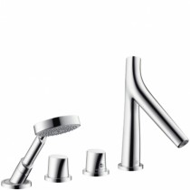 Hansgrohe 4-Loch Wannenarmatur Axor Starck Organic F-Set f.Wannenrand chrom