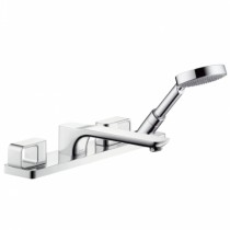 Hansgrohe 4-Loch Wannenarmatur Axor Urquiola F-Set f.Fliesenrand chrom