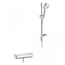 Hansgrohe Brausenkombi Raindance Select E 120/ Therm.Brause AP Ecostat Sel.U'650mm chr.